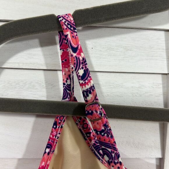 Women's Pink Paisley Tankini Top - Picture 7 of 13